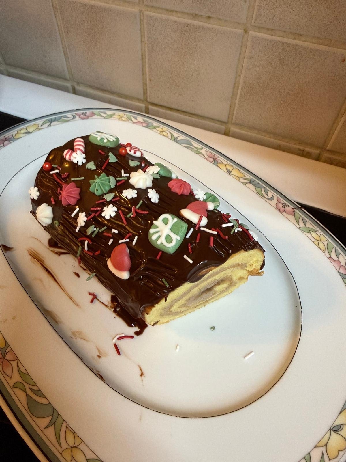 Bûche de Noël aux marrons